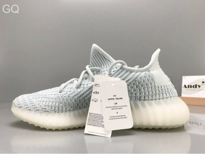 GQ Version Adidas Yeezy Boost 350 v2 “Cloud White Non-Reflective”
