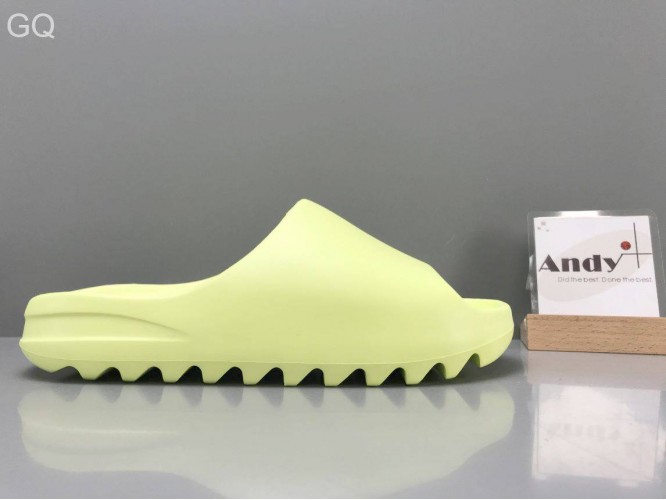 GQ Version Adidas originals Yeezy Slide “Glow Green”