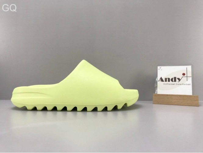 GQ Version Adidas originals Yeezy Slide “Glow Green”